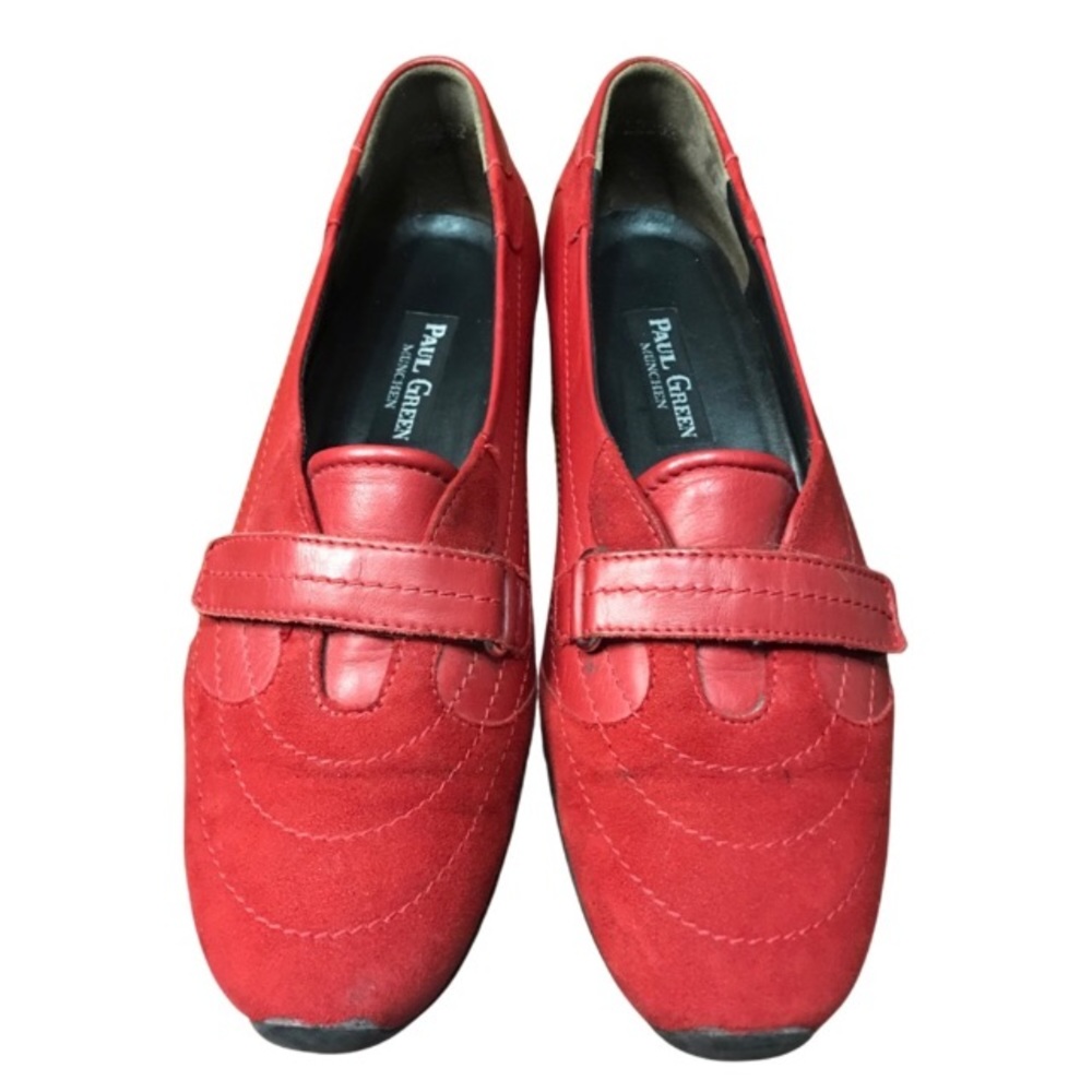 Paul Green Austrian Made Women’s Red Flats US Sz 8.5 Shoes